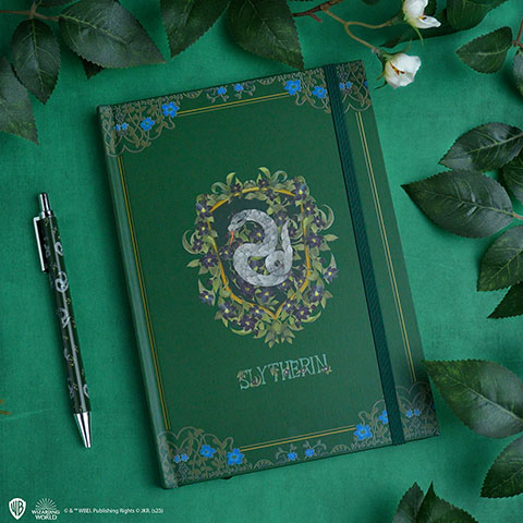 Carnet deluxe et stylo Serpentard - Harry Potter