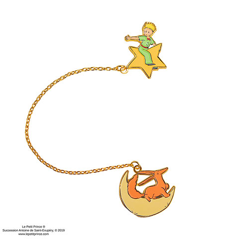 Marque-page chaîne Le Prince et le Renard - Le Petit Prince Marque-page chaîne Le Prince et le Renard - Le Petit Prince