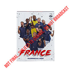 CR7100-French Football Team 2024 Advent Calendar