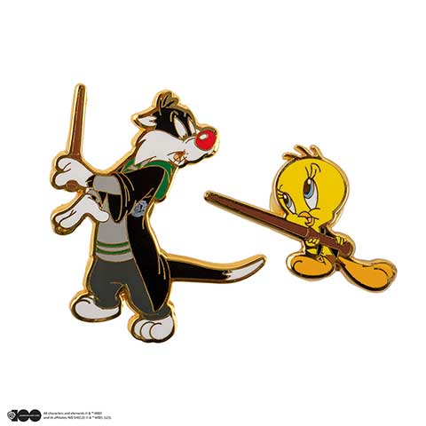 Set de 2 pin’s Sylvestre et Titi à Poudlard - Looney Tunes - WB 100th