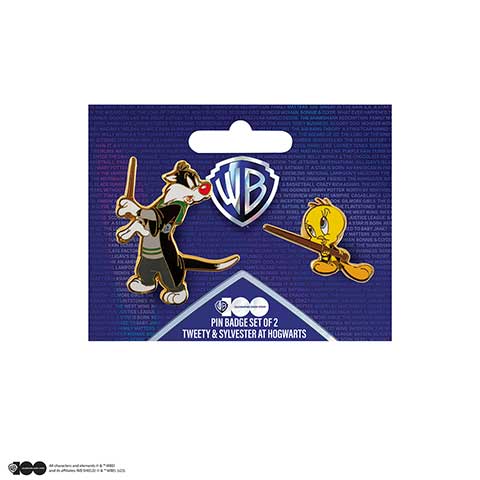 Set de 2 pin’s Sylvestre et Titi à Poudlard - Looney Tunes - WB 100th