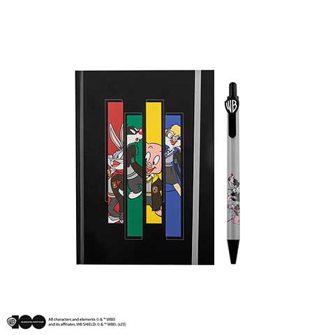 Carnet et stylo Looney Tunes à Poudlard - WB 100th