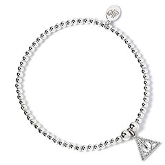 EBHPSB054-Bracelet à perles Les Reliques de la Mort - Argent 925ème avec Cristaux - Harry Potter