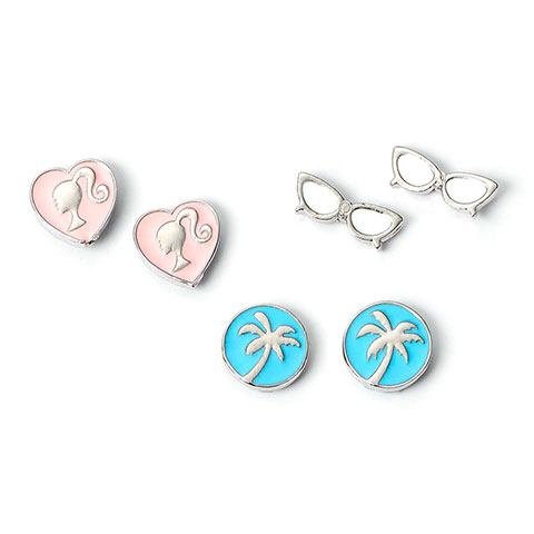 3 paires de puces d’oreilles - Barbie