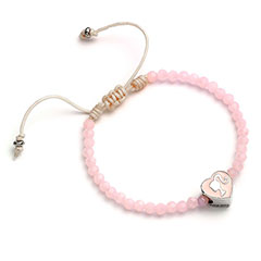 EBMFB0007-Bracelet de perles rose - Barbie