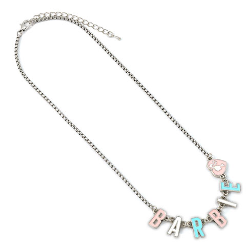 Collier Barbie lettres émaillées - Barbie