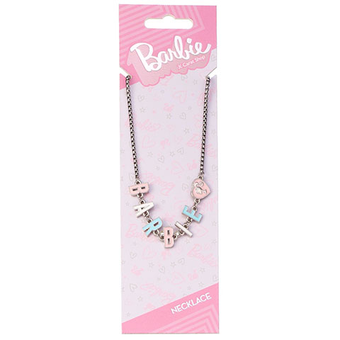 Collier Barbie lettres émaillées - Barbie