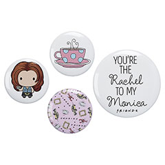 EFTB0007-Set de 4 badges Rachel - Friends