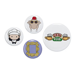 EFTB0008-Set di 4 badges Monica - Friends