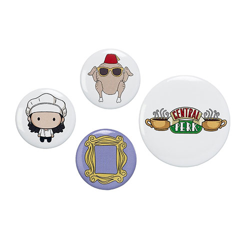 Set de 4 badges Monica - Friends