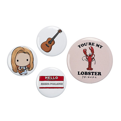 Set de 4 badges Phoebe - Friends