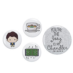 EFTB0011-Set di 4 badges Chandler - Friends