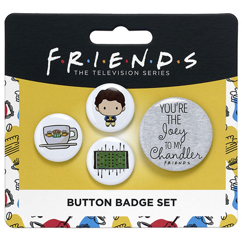 Set de 4 badges Chandler - Friends