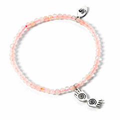 EHPCR0530-Bracelet Charm à perles rose Lunettes Luna - Argent 925 - Harry Potter