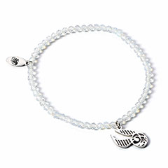 EHPCR0584-Bracelet Charm à perles blanc Vif d’Or - Argent 925 - Harry Potter