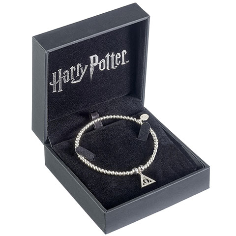 Bracelet à perles Les Reliques de la Mort - Argent 925ème avec Cristaux - Harry Potter