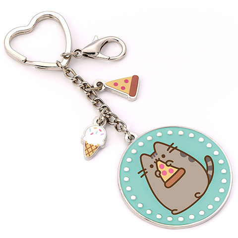 Porte-clés Pusheen le chat et pizza - Pusheen