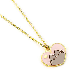 EPTCN0100-Collier cœur Pusheen le chat - Pusheen