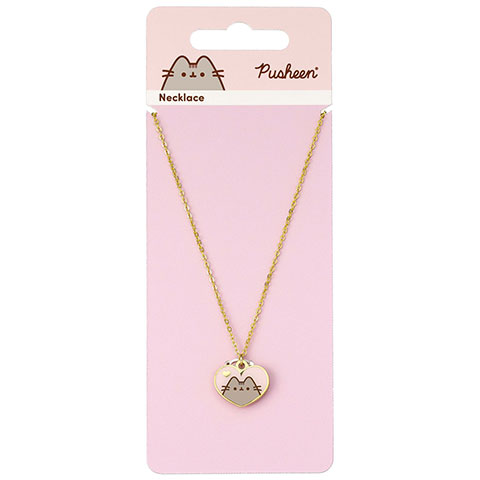 Collier cœur Pusheen le chat - Pusheen