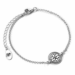 ESCB00524-Sterling silver Time Turner Charm Bracelet - Harry Potter