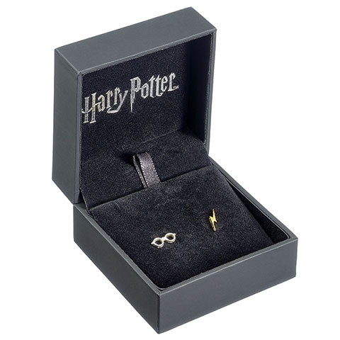 Boucles d’oreilles Éclair et lunettes en argent 925ème - Harry Potter