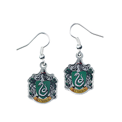 EWE0023-Pendientes Emblema Slytherin