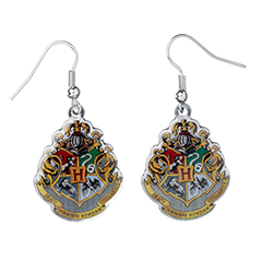 EWE0026-Pendientes Emblema Hogwarts
