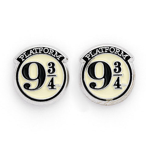 Set boucles d’oreilles - Plateform 9 3/4 -Lettre et Hedwige - relique de la mort - Harry Potter