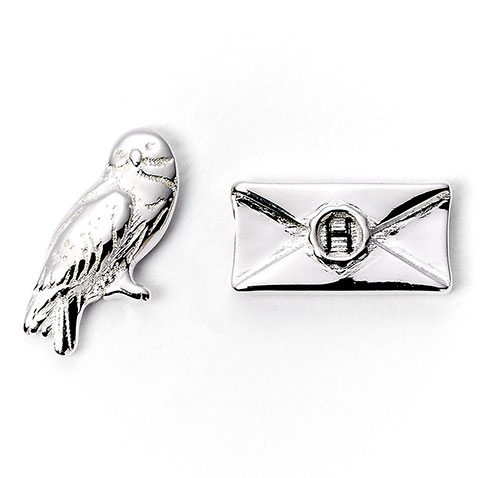 Boucles d’oreilles - Hedwige et lettre - Harry Potter