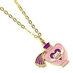 EWN000235-Gold Plated Love Potion Necklace - Harry Potter