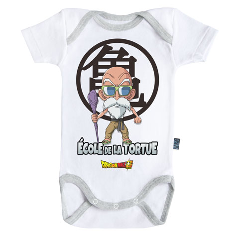Ecole de la Tortue - Dragon Ball Super - Body Bébé manches courtes Ecole de la Tortue - Dragon Ball Super - Body Bébé manches courtes