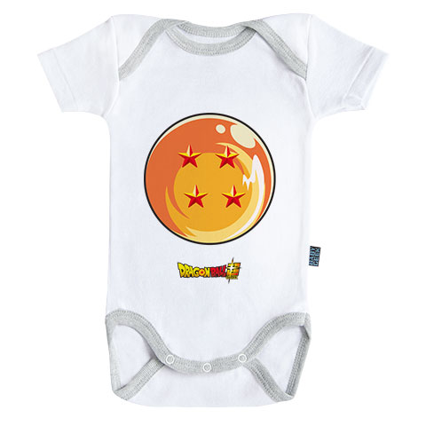 Boule à 4 étoiles - Dragon Ball Super - Body Bébé manches courtes Boule à 4 étoiles - Dragon Ball Super - Body Bébé manches courtes