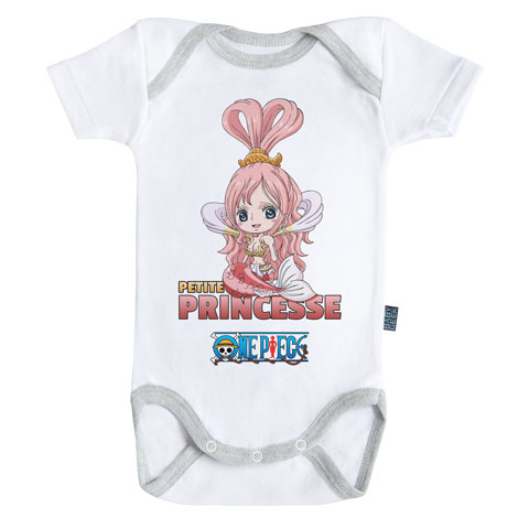 Petite Princesse Sirène - Shirahoshi - One Piece - Body Bébé manches courtes Petite Princesse Sirène - Shirahoshi - One Piece - Body Bébé manches courtes