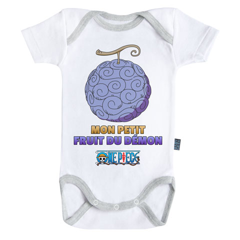 Mon petit fruit du demon - One Piece - Body Bébé manches courtes Mon petit fruit du demon - One Piece - Body Bébé manches courtes