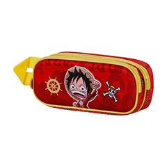 KM04841-Trousse double 3D Luffy - One Piece
