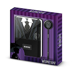KM06013-Pack carnet et stylo Uniforme de Nevermore - Wednesday