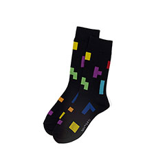 LAB190047-Chaussettes blocs de couleur - Tetris