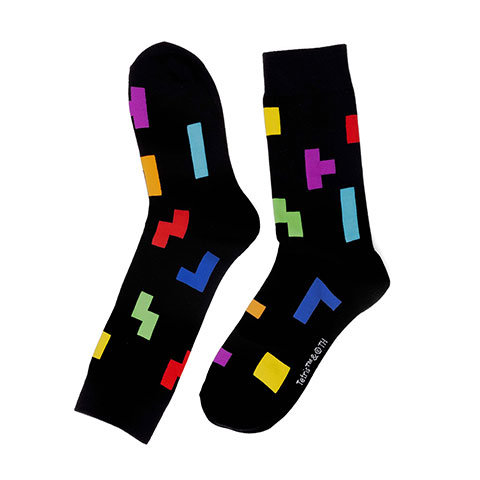Chaussettes blocs de couleur - Tetris