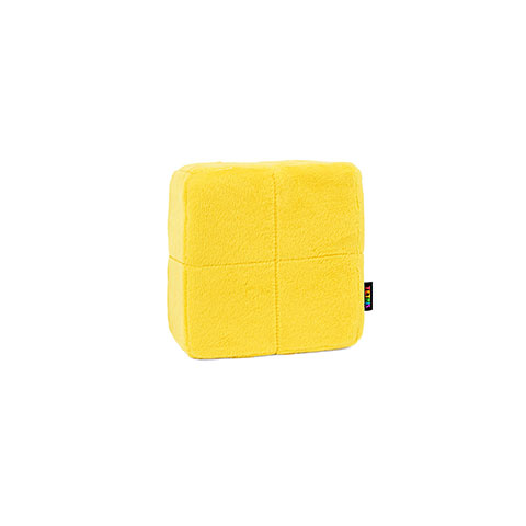 Peluche carré jaune - Tetris