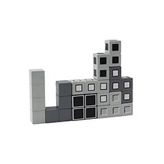 LAB390007-Blocs rétro à emboîter déstressants - Tetris