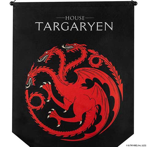 Bannière blason Targaryen - Game of Thrones