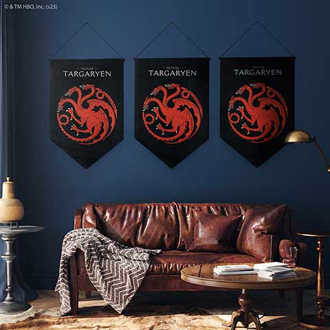 Bannière blason Targaryen - Game of Thrones