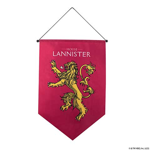 Bannière blason Lannister - Game of Thrones