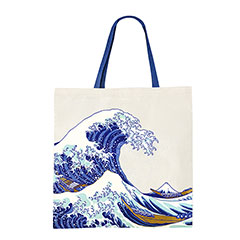 MAP2490-Tote Bag - La grande onda di Kanagawa