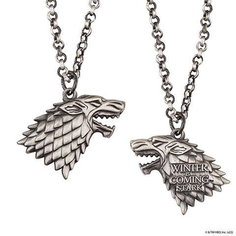 Collier blason Stark - Game of Thrones