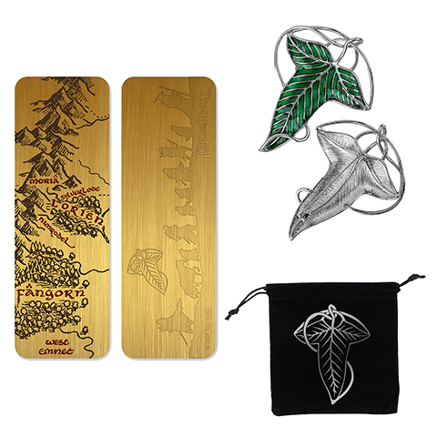 Pack Broche de la Lorien et marque page métal - Le Seigneur des Anneaux Pack Broche de la Lorien et marque page métal - Le Seigneur des Anneaux