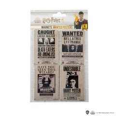 MAP5003-Set de 4 magnets - Affiches Wanted - Harry Potter