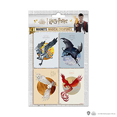 MAP5004-Set de 4 magnets - Créatures Magiques - Harry Potter