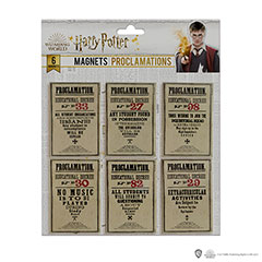MAP5005-Set de 6 magnets - Proclamations - Harry Potter