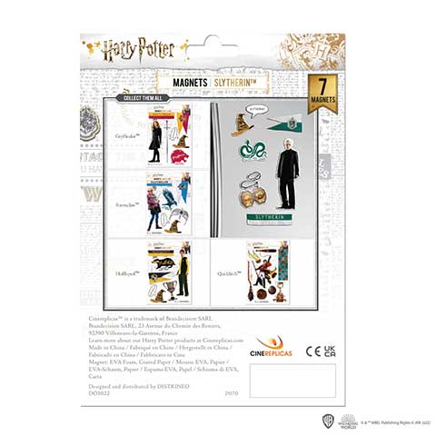 Planche de magnets en mousse - Serpentard - Harry Potter